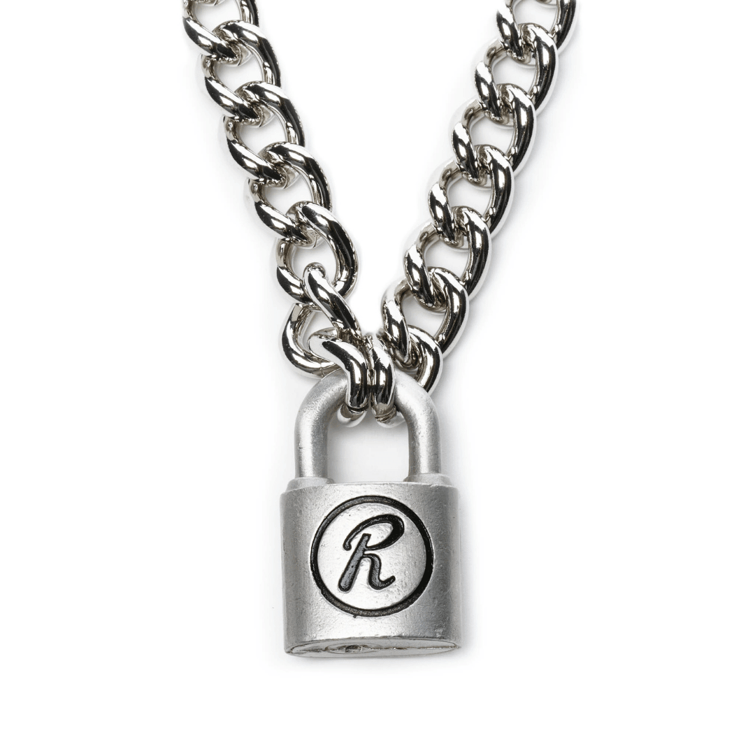 Stainless Steel Chain Necklace with Small Square Padlock