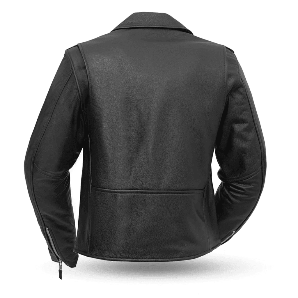 Classic Sexy Womens Leather Motorcycle Jacket