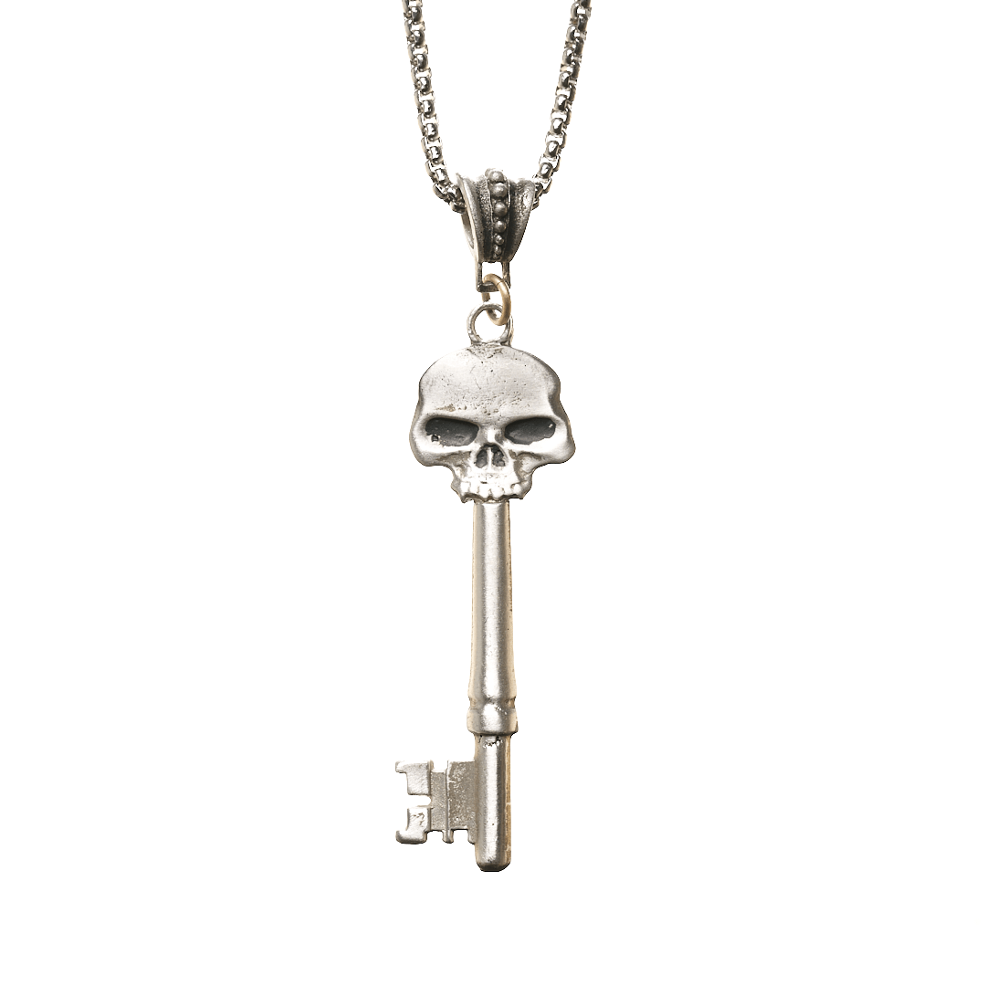 Skeleton Key Pendant, Key Pendant Necklace, Gothic Jewelry Women