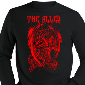 Gothic Red Dragon Crewneck Sweatshirt