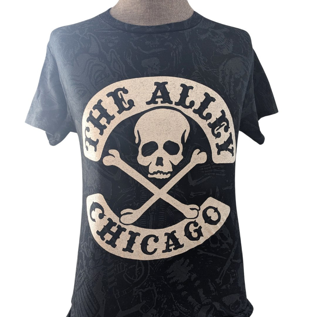 Classic Skull & Bones Alley Logo Tattoo Tshirt