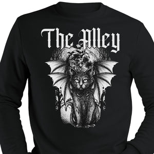 Gothic Vampire Cat Crewneck Sweatshirt