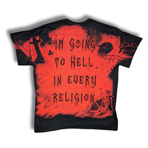 Huge Print Baphomet Going To Hell Tshirt - The Alley Chicago