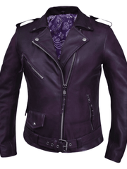 Leather motorcycle clearance jacket in rain