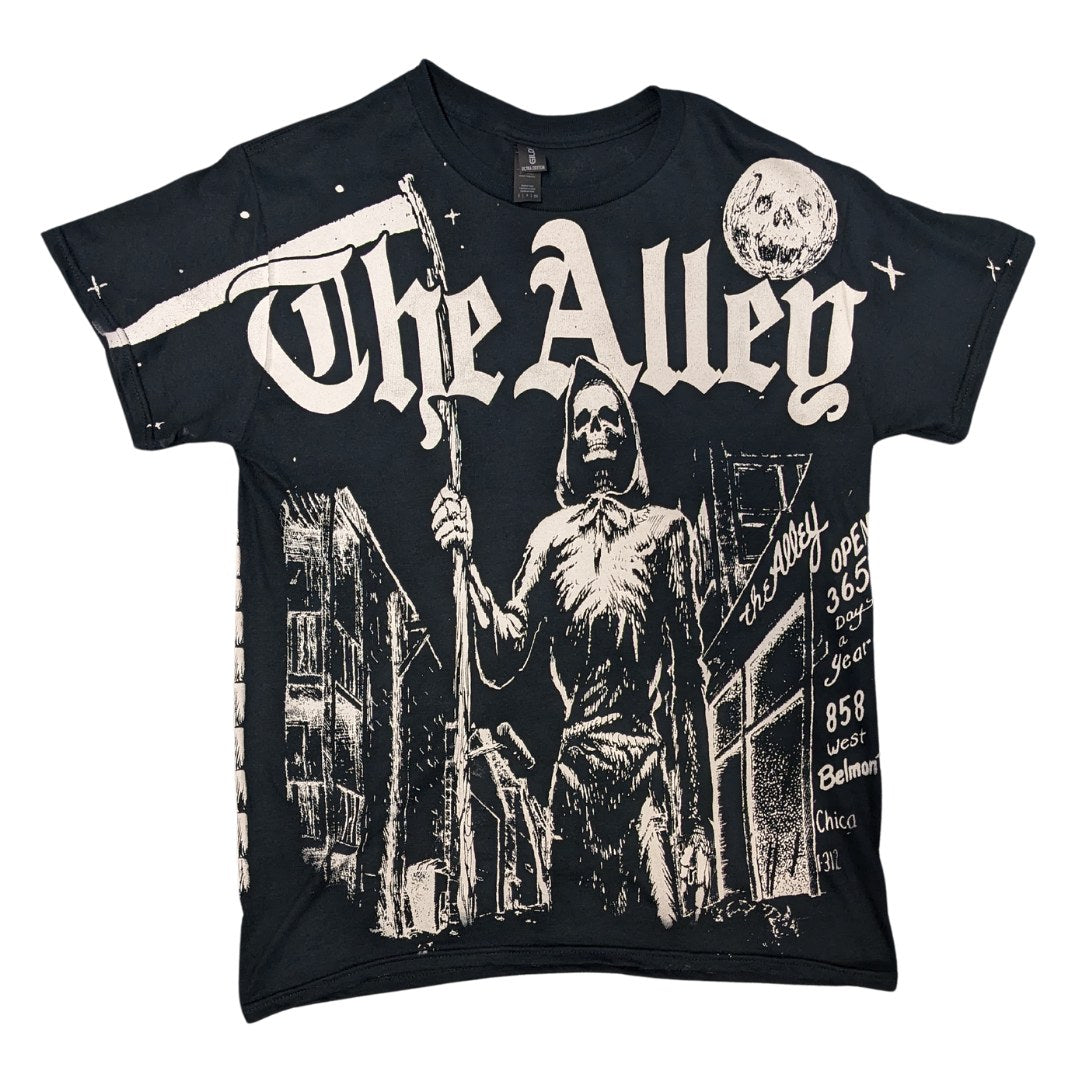 The Alley Huge Print Grim Reaper Tshirt