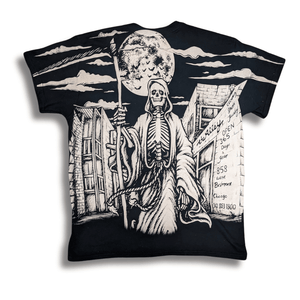 The Alley Huge Print Grim Reaper Tshirt - The Alley Chicago