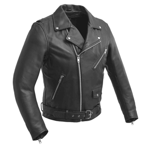 The Fillmore Mens Leather Motorcycle Jacket
